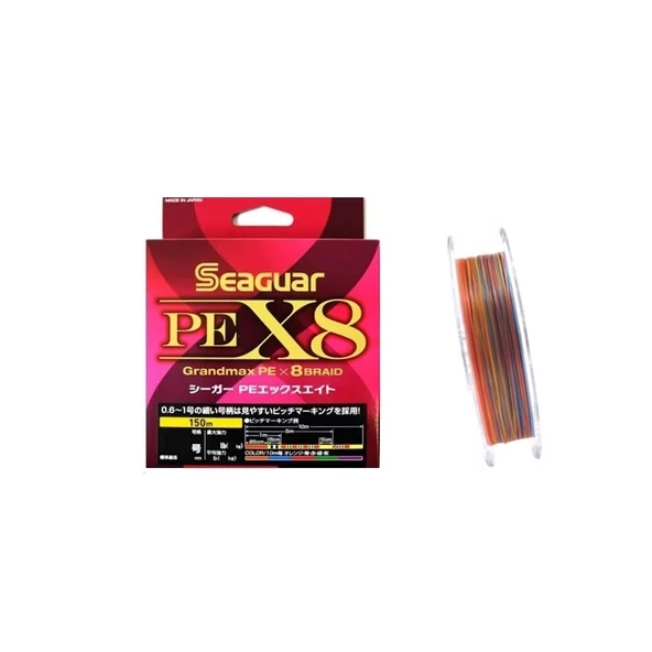 Seaguar PE X8 Grandmax 8 Örgü Spin İp Misina 150mt Multi Color