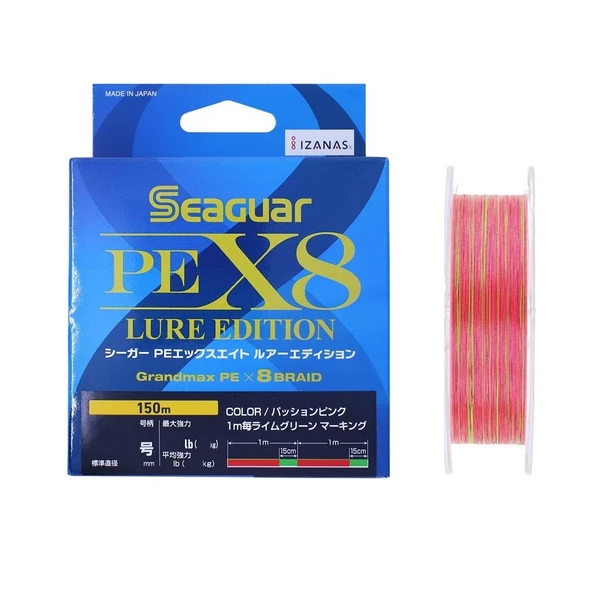 Seaguar Lure Edition PE 8 Örgü Spin İp Misina 150mt Multi Color