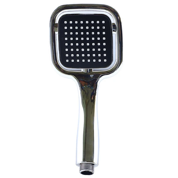 Duş Seti Lüx Kare Başlık Banyo Duş Başlığı Seti Fiskiyesi Telefonu Metal Hortum - 5