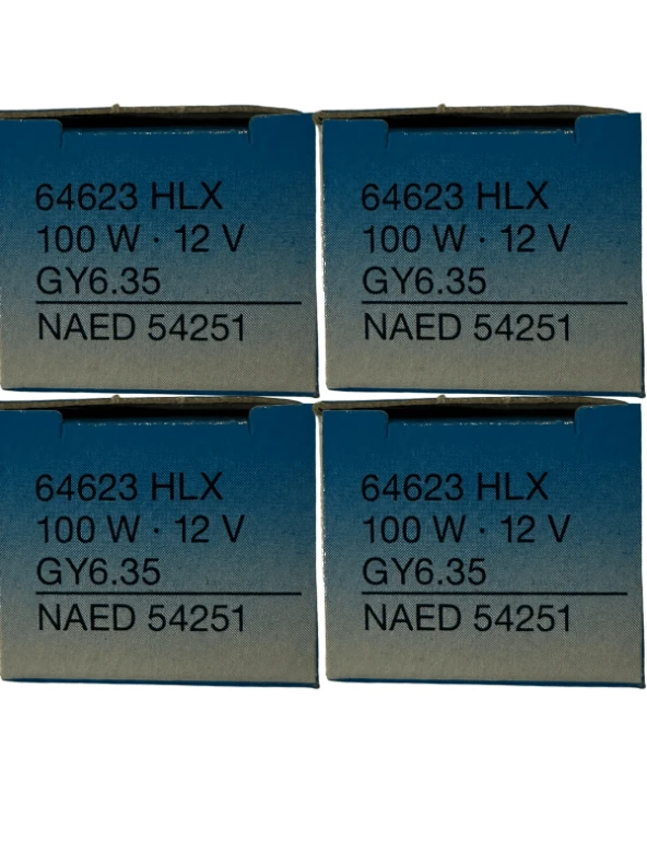 Osram 64623 HLX 100W 12V GY6.35 Duylu EVA Halojen Ampul (4 Adet)