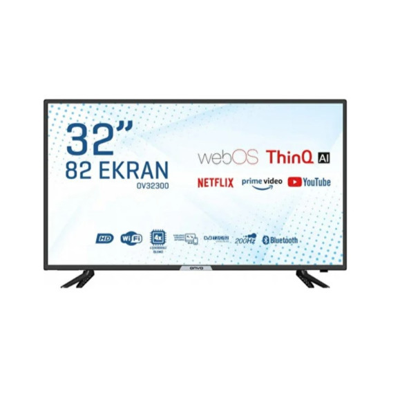 Onvo OV32300 32" 82 Ekran Uydu Alıcılı HD webOS Smart LED TV