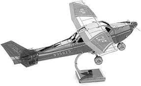 DIY 3D Metal Puzzle Senna Skyhawk Uçak Hediyelik Maket 14+ Yaş - 4