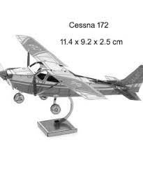 DIY 3D Metal Puzzle Senna Skyhawk Uçak Hediyelik Maket 14+ Yaş - 2