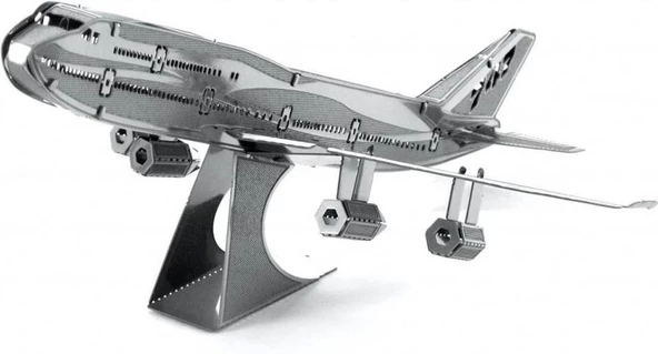 DIY 3D Metal Puzzle Boeing 747 Yolcu Uçağı Hediyelik Maket 14 yaş - 5