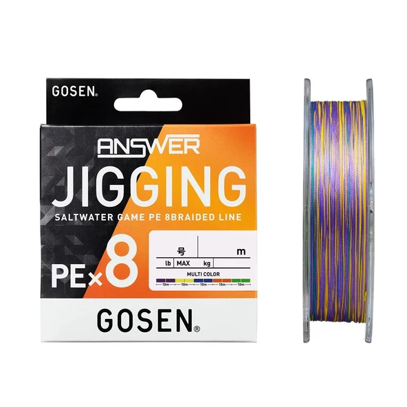 Gosen Jigging Answer PE 8 Örgü İpi 300mt Multi Color
