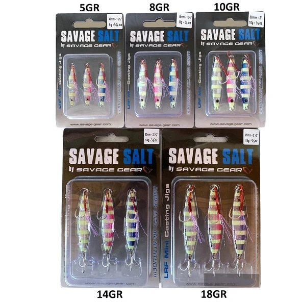 Savage Gear Psycho Sprat Lrf Jig 3 Adet Turkish Zebra Mix