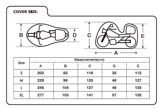 MOTOSİKLET BRANDASI MOTO-YC L BEDEN - 4