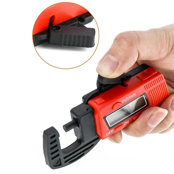 Ayt Sunup Dijital Kumpas Kalınlık Ölçer Lcd Ekranlı Hassas Ölçüm Kumpası - 5