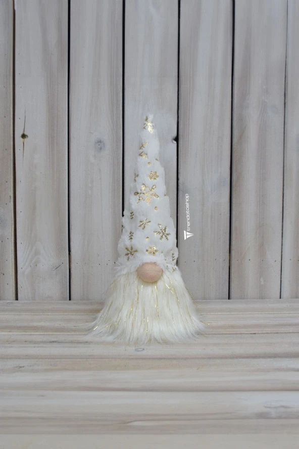 64363 Noel Dekorasyon Gnome LEDli 25 cm Yüksek, Noel Bab Gnome, Çocuklar için Gnome Hediyeleri 3lü Paket - 4