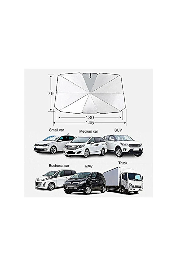 Arac Ici On Cam Semsiye Guneslik - 5
