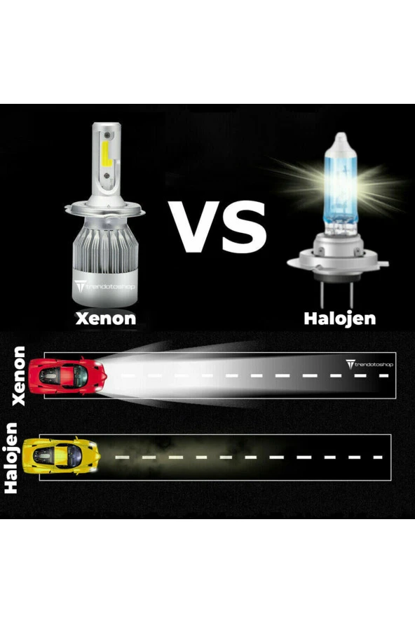 11148 Toyota Corolla 2004-2012 Şimşek Etkili Kısa Led Xenon Far Ampulü - 2