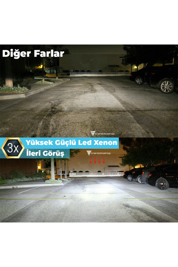 11148  Toyota Corolla 2004-2012 Şimşek Etkili Kısa Led Xenon Far Ampulü