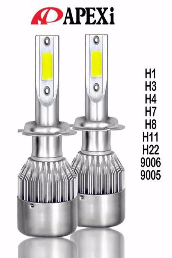 11194  Xenon Led H11 Beyaz Güçlü Işık Gücü Şimşek Etkili