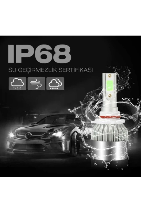11202  Tofaş H4 Buz Mavi Sis Led Xenon Far Ampulü Şimşek Etkili