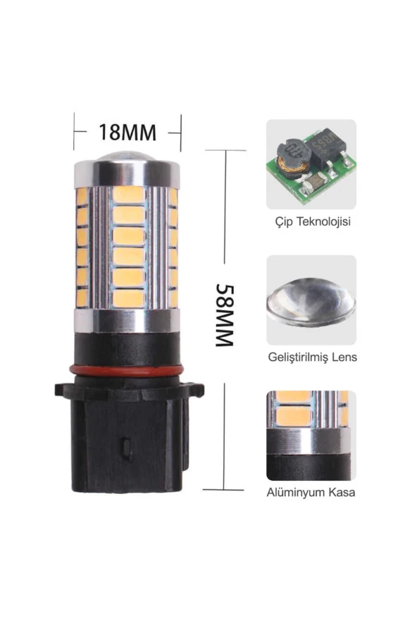 14220  Mazda Led Sinyal Lambası Psx24w P13w Led Ampul