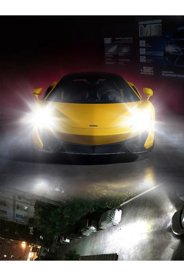 11012 Led 360 M8 H4 Full Power Csp 360° Led Xenon Far Ampulü 100 Canbus 12000lm - 4