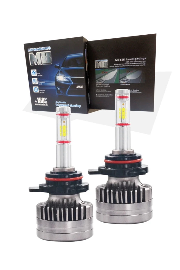 11015  Led 360 M8 D2h Full Power Csp 360° Led Xenon Far Ampulü 100 Canbus 12000lm D1s D2s D3s D4s D5s - Resim 2