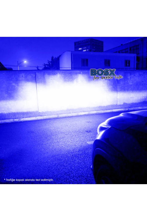 11187 9005 Led Xenon Far Led Zenon Ampulü Deli Mavi Yeni Nesil Şimşek Etkili Bosx - 3