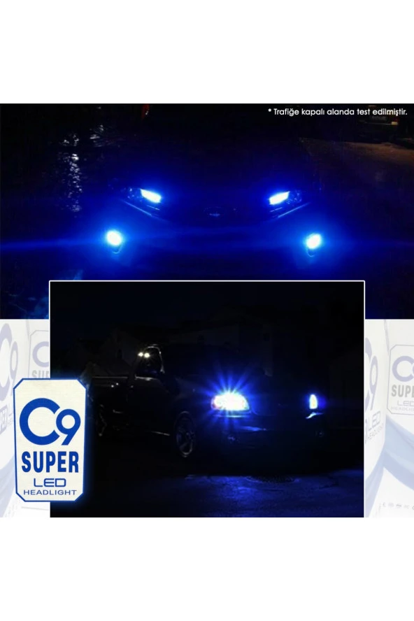 11137  9005 Led Xenon Far Led Zenon Ampulü Deli Mavi Yeni Nesil Şimşek Etkili