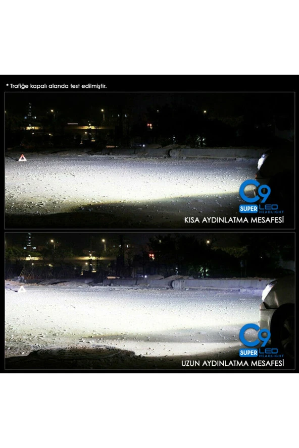 11147 9005 Led Xenon Far Led Zenon Ampulü Beyaz Yeni Nesil Şimşek Etkili - 3