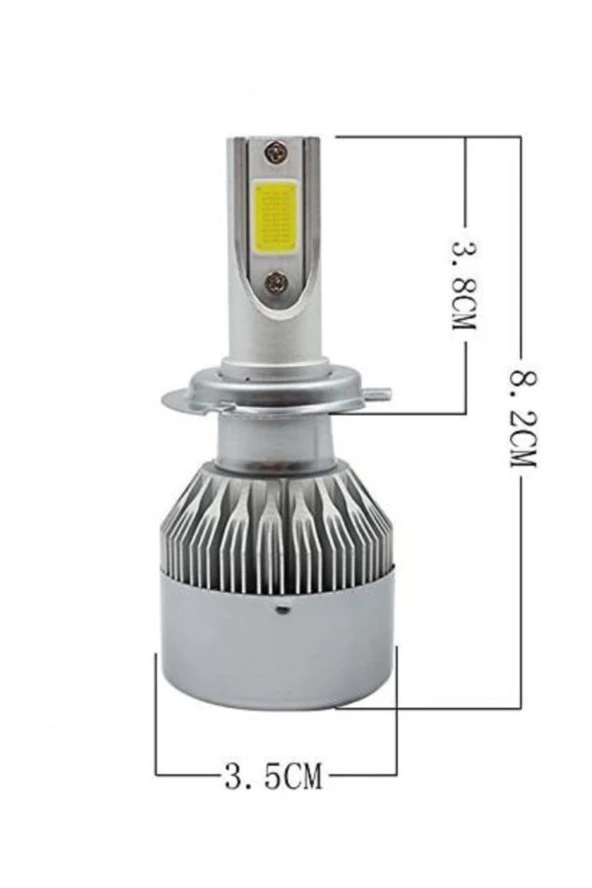 11193  H7 Şimşek Etkili Xenon 4000 Lümen Led Far