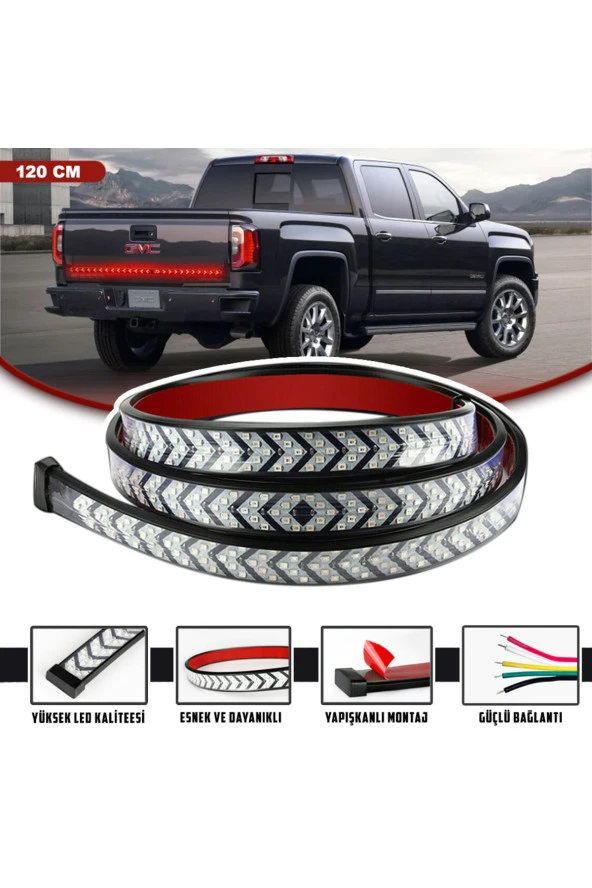 21080  Pick Up Ledi Off Road Bagaj Sinyalli Kayar Led Lamba 120cm Uyumlu