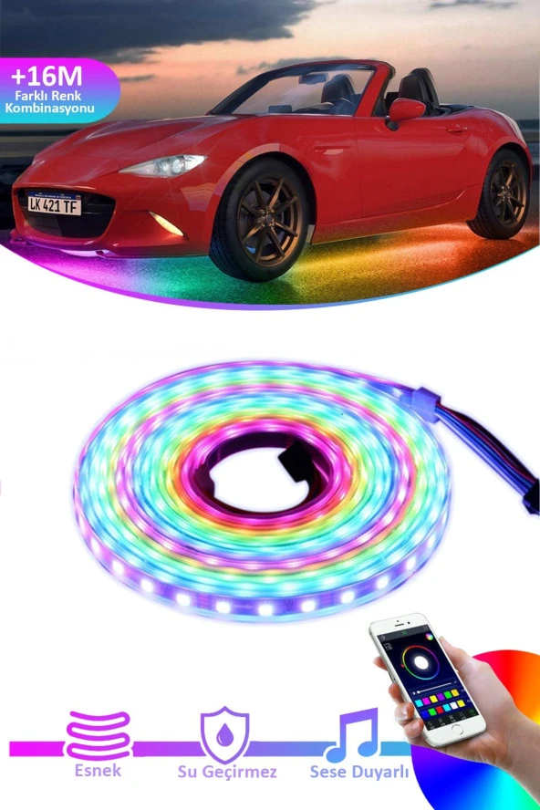 21093 Araç Altı Rgb Led Aydınlatma Şerit Led App Kontrollü