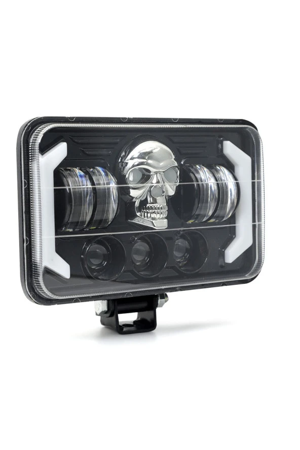 41540 5" RGB Kuru Kafa Angel Skull Off Road Led Lambası Jeep Wrangler & Cherokee & Ln106 Uyumlu Far - 3