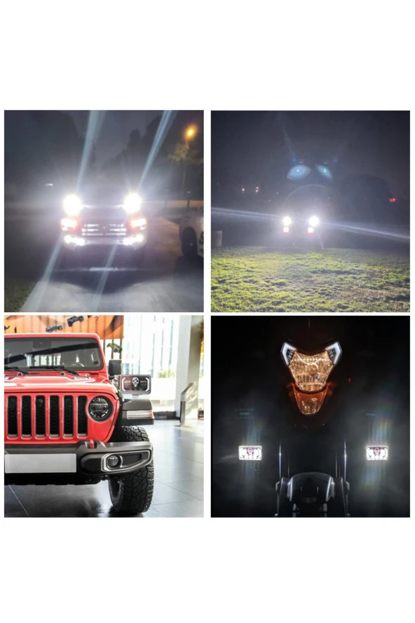 41540 5" RGB Kuru Kafa Angel Skull Off Road Led Lambası Jeep Wrangler & Cherokee & Ln106 Uyumlu Far - 2