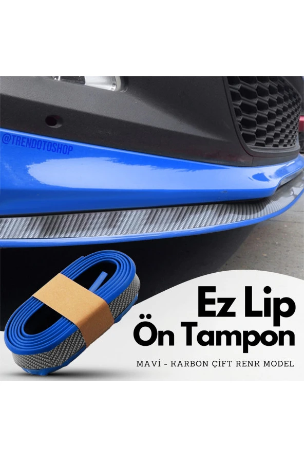 61231  Mavi Renk Karbon Desenli Ön Tampon Eki Ez Lip