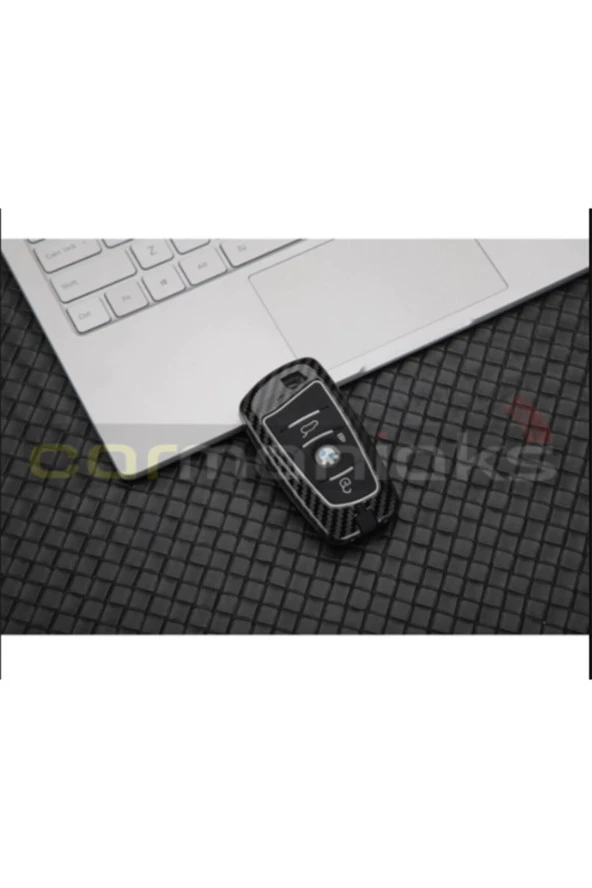 62216  Bmw Uyumlu Karbon Metal Anahtar Kılıfı