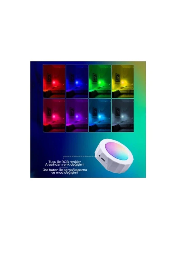 21150 Tekne İçi RGB Mıknatıslı Dokunmatik Led Atmosfer Lamba - 2