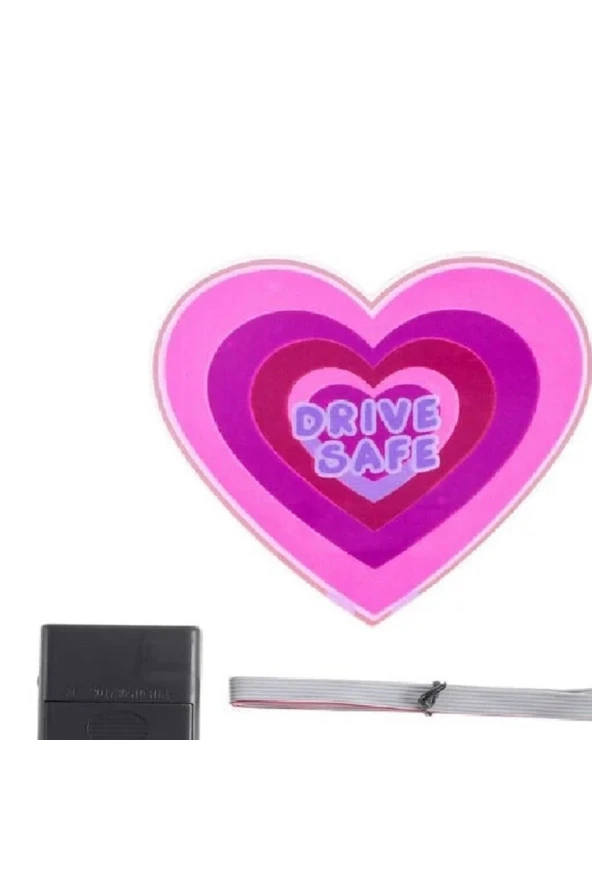 21296 Drive Safe Led Işıklı Araba Aksesuarı - 3