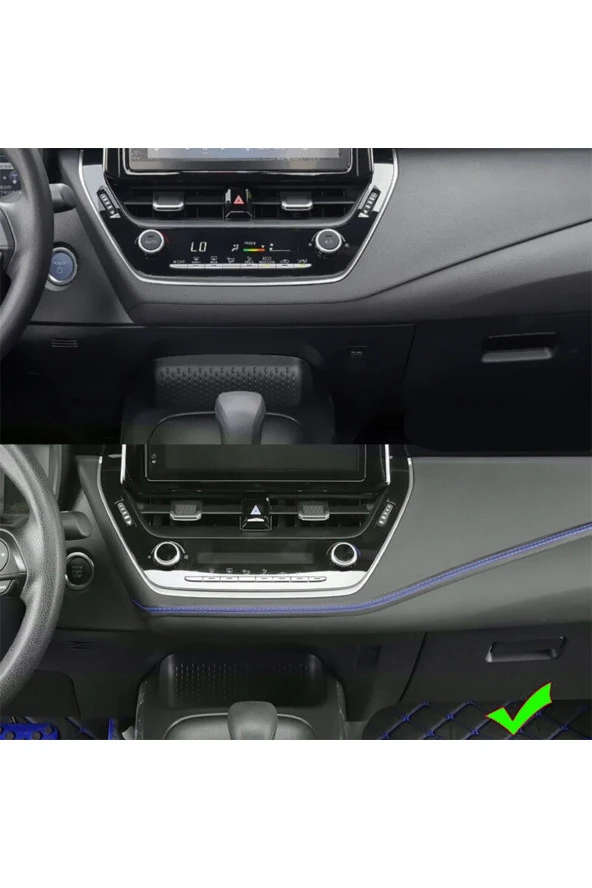 61078 8 Metre Deri Trim Fitili Mavi Dikişli - 5