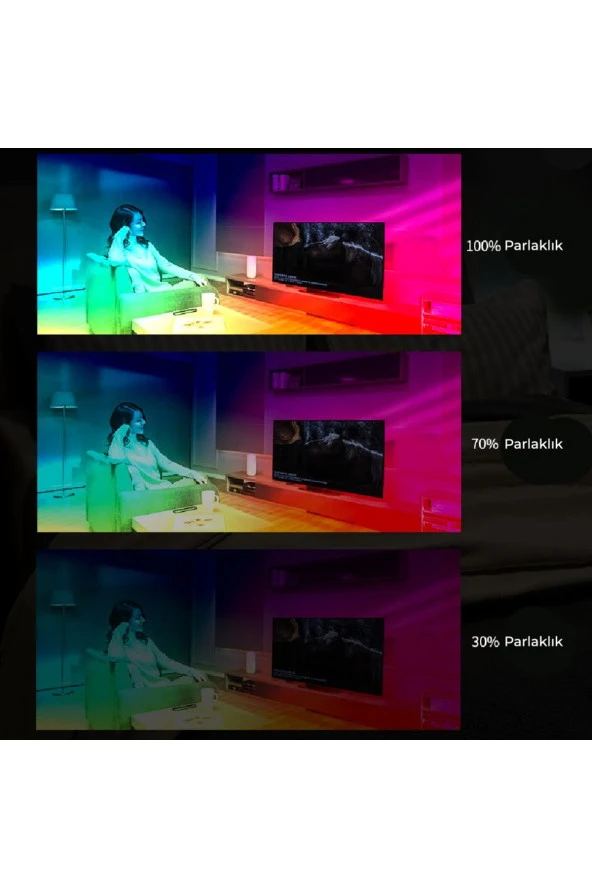 21150 Rgb Mıknatıslı Dokunmatik Led Atmosfer Lamba - 3