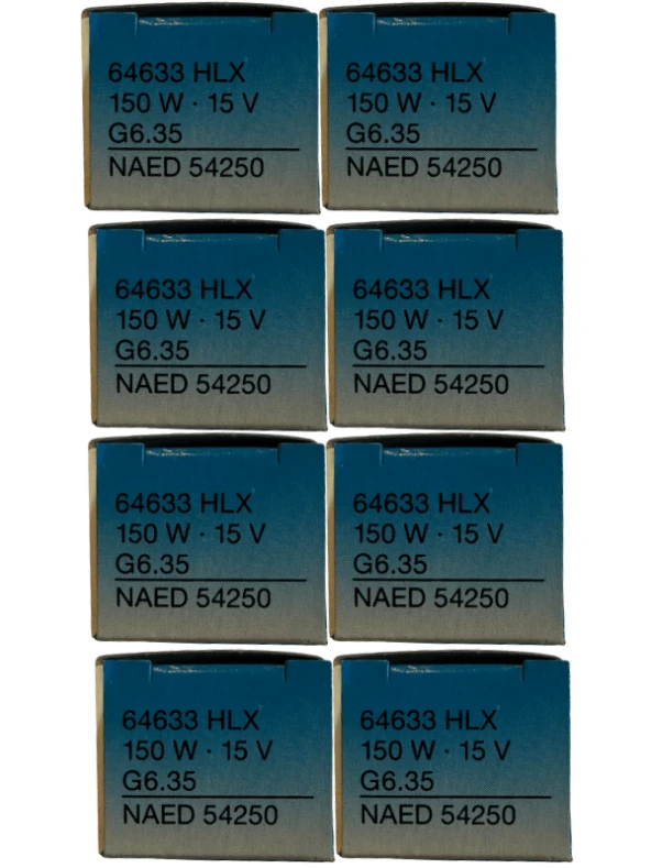 Osram 64633 150W 15V G6.35 Duylu Halojen Ampul (8 Adet)