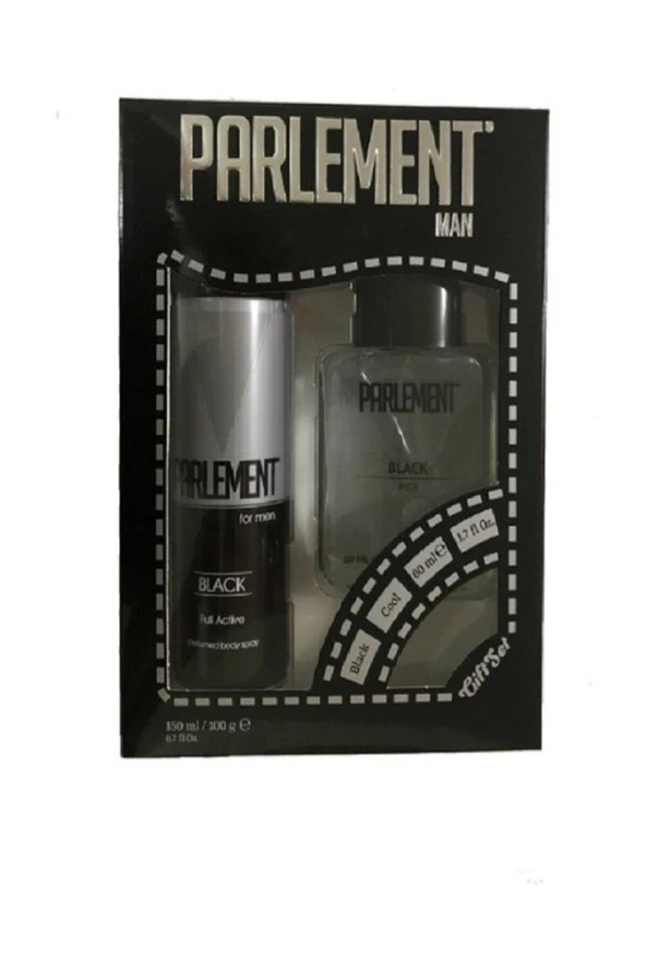 Parlement Black Men Set - Parfüm 50 ml + Deodorant 150 ml
