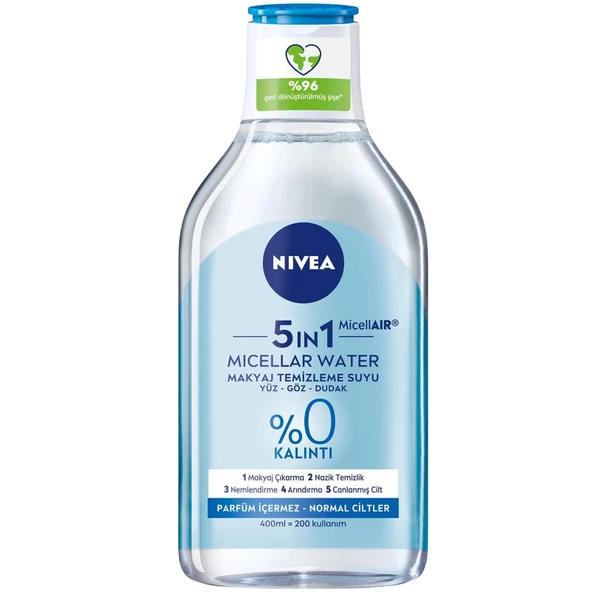 Nivea Micellair Makyaj Temizleme Suyu Normal Ciltler 400 ml