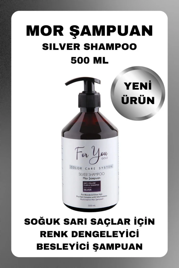 For You Gold Silver Mor Şampuan (Turunculaşma Karşıtı Mor Silver Şampuan)