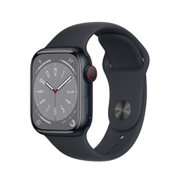 Apple Watch Series 8 Gps + Cellular 41MM Midnight Aluminium Case With Midnight Sport Band - Regular MNHV3TU/A - 2