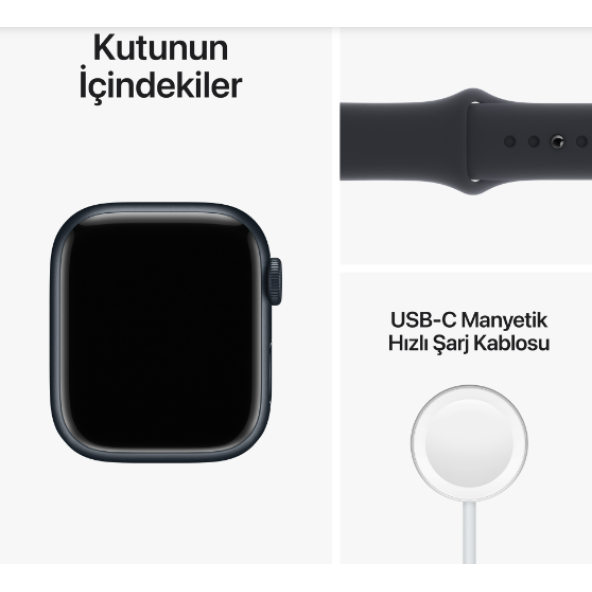 Apple Watch Series 8 Gps + Cellular 41MM Midnight Aluminium Case With Midnight Sport Band - Regular MNHV3TU/A - 3