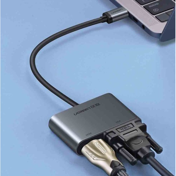 Ugreen Type-C Hdmı Vga Dönüştürücü Adaptör 50505 - 3