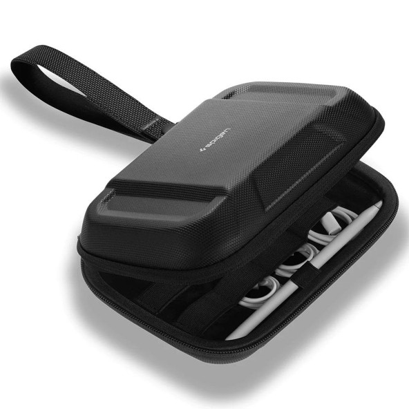 Spigen Cable Organizer Bag (Kablo Düzenleyici Çanta) Rugged Armor Pro Black - AFA04536 - 3