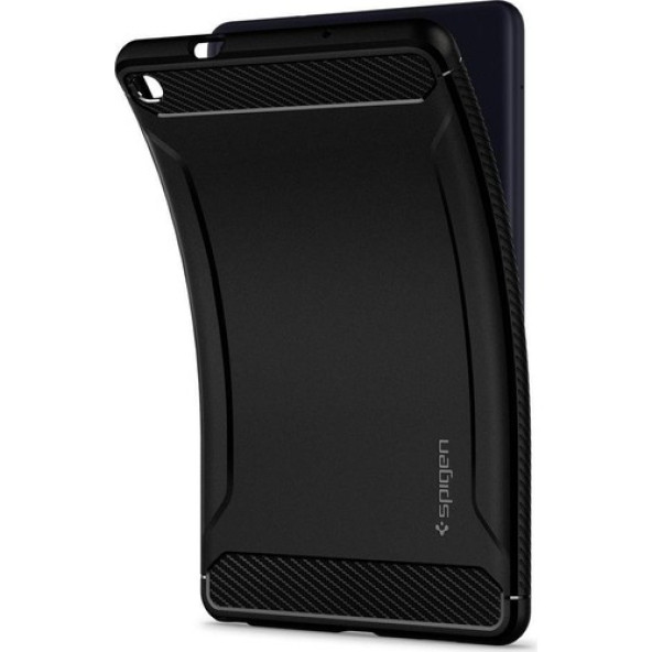 Spigen Samsung Galaxy Tab A 8.0 S Pen (2019) SM-P200/P205 Kılıf Rugged Armor Black - ACS00048