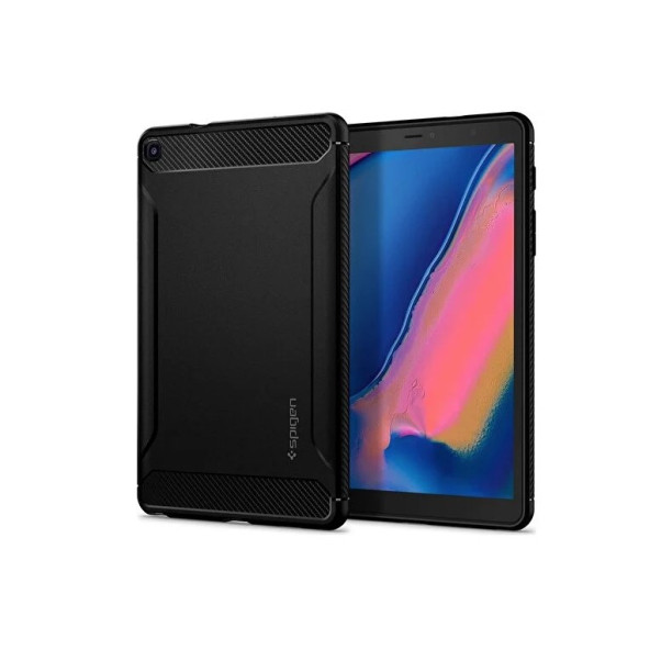 Spigen Samsung Galaxy Tab A 8.0 S Pen (2019) SM-P200/P205 Kılıf Rugged Armor Black - ACS00048 - 2