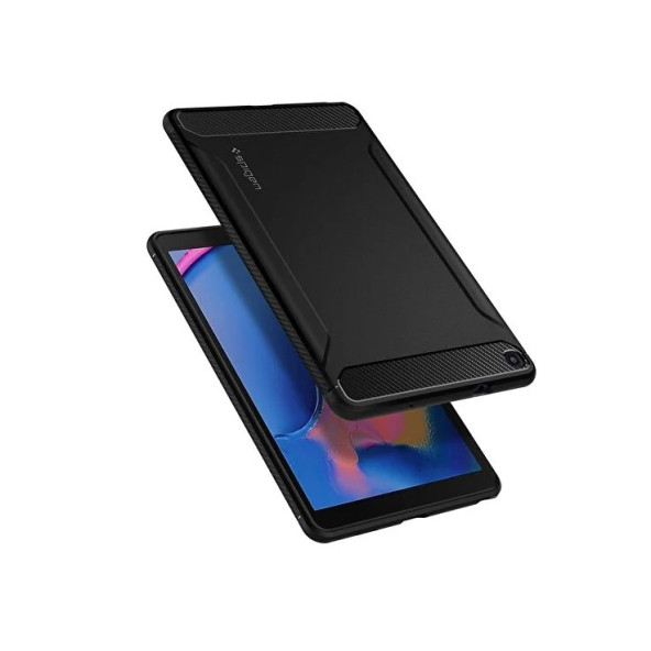 Spigen Samsung Galaxy Tab A 8.0 S Pen (2019) SM-P200/P205 Kılıf Rugged Armor Black - ACS00048 - 3