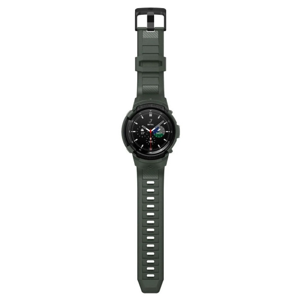 Spigen Samsung Galaxy Watch 4 Classic (46mm) Kılıf Rugged Armor Pro Military Green - ACS04326 - 2