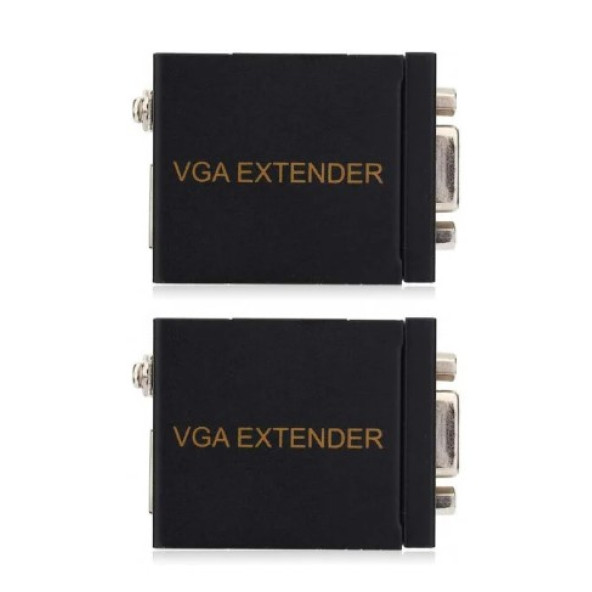 VGA Extender 60M VGA RJ45 Extender VGA Signal zu RJ45 Signal Extender Verici CAT-5/6 Ethernet Kablo Adaptörü