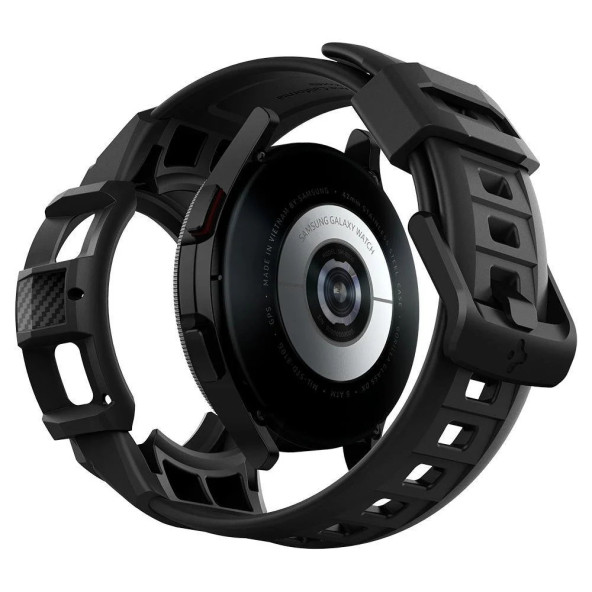 Spigen Samsung Galaxy Watch 4 Classic (42mm) ile Uyumlu Kılıf Rugged Armor Black - ACS03833 - 4