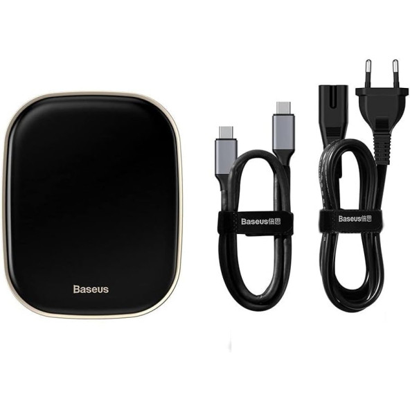 Baseus, Çok Fonksiyonlu Bilgisayar/Telefon Hub Adaptörü, Siyah, Giriş: USB Type C,Seyahat Boy - 3